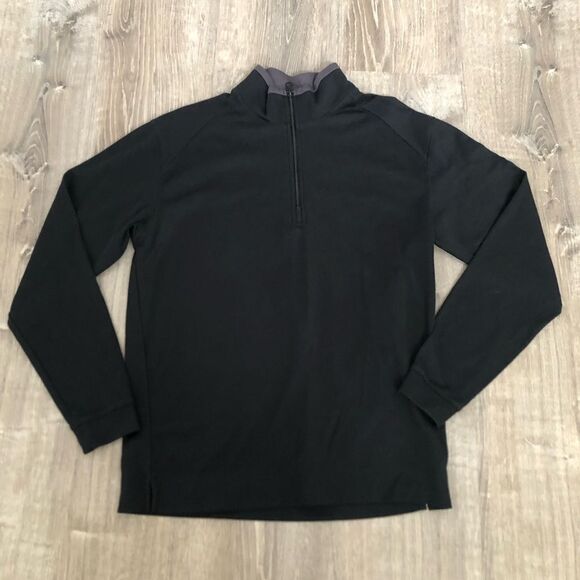 UCLA Golf Classic Echelon 1/4 Zip Black Long Sleeve Athletic Sweater Size Medium - Picture 1 of 9